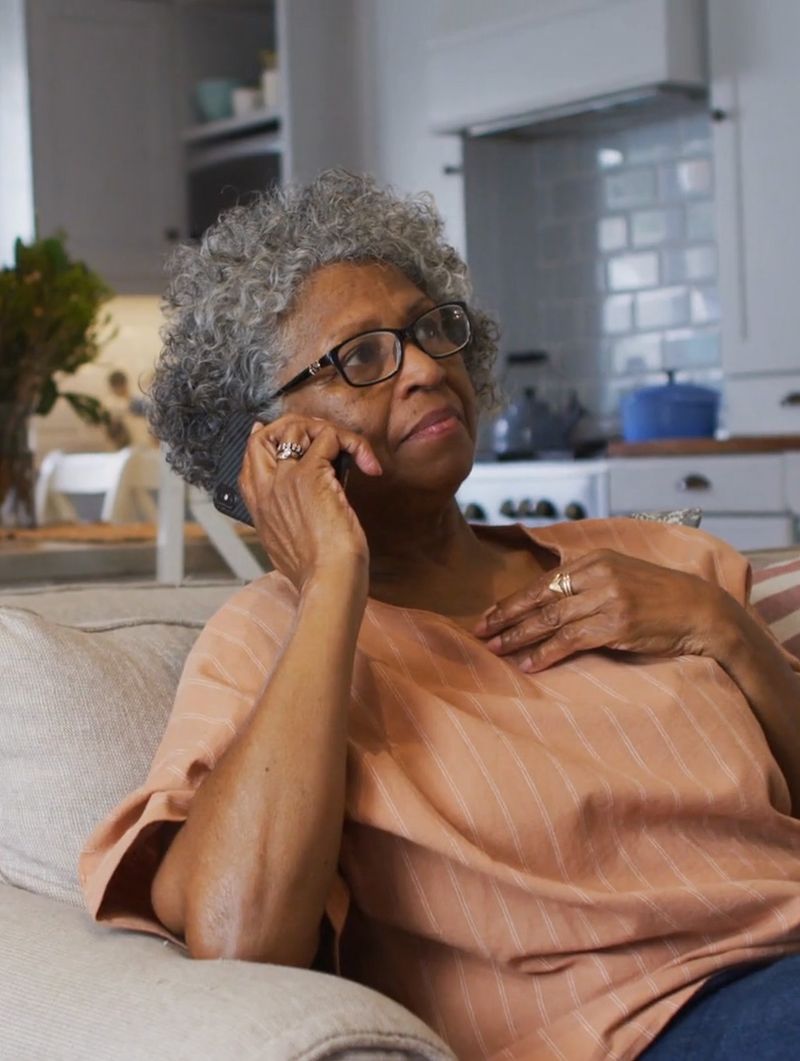 Photo of a woman on the phone