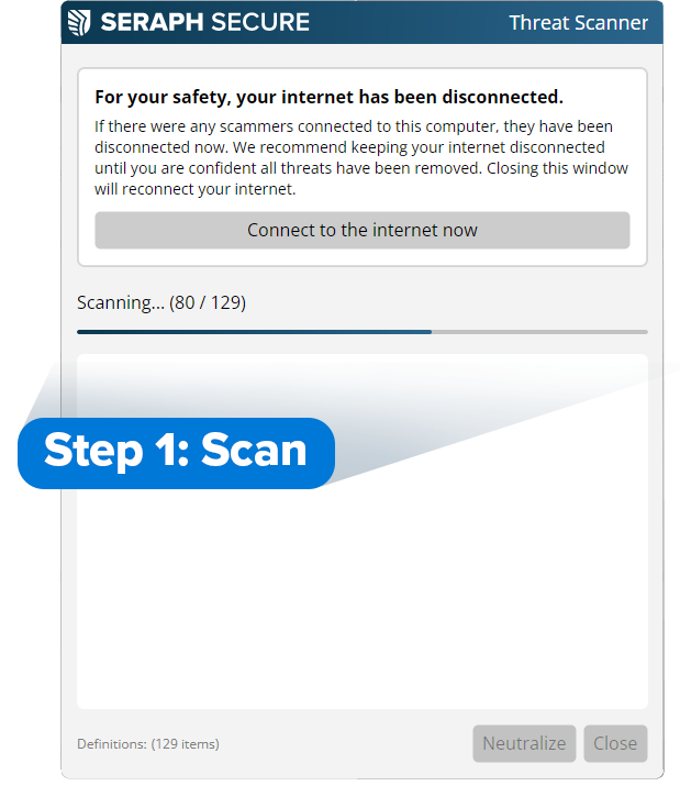Step 1: Scan